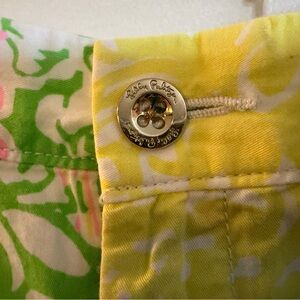 Lilly Pulitzer Yellow and Green Women Shorts
